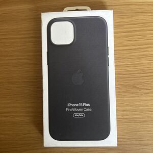 Apple iPhone 15 Plus Black Genuine FineWoven Case with MagSafe - NEW